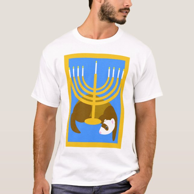 T-shirt Chemise de furet de Menorah (Devant)