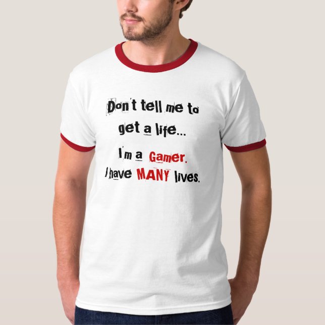T-shirt Chemise de Gamer (Devant)