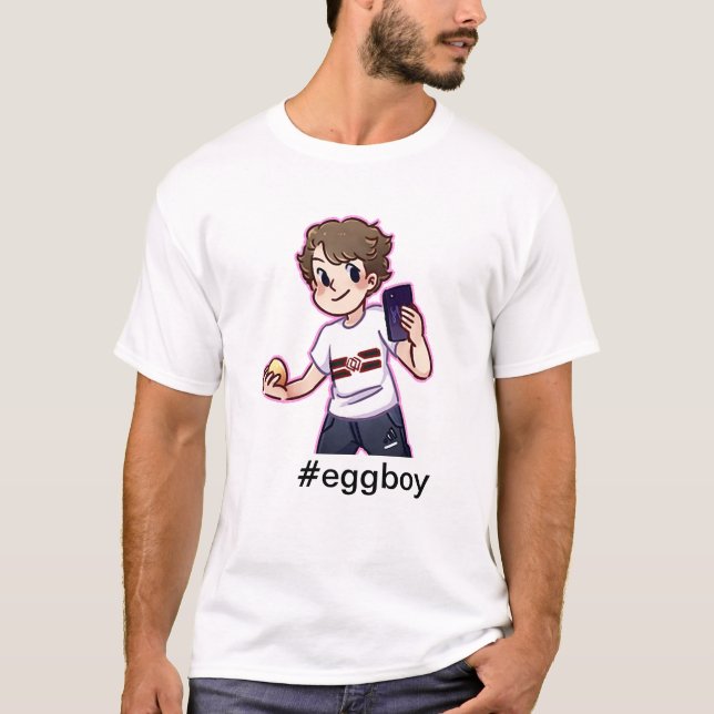 T-shirt Chemise de garçon d'oeufs (Devant)