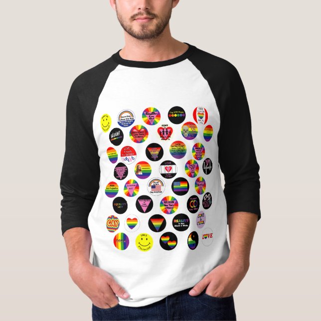 T-shirt Chemise de gay pride (Devant)