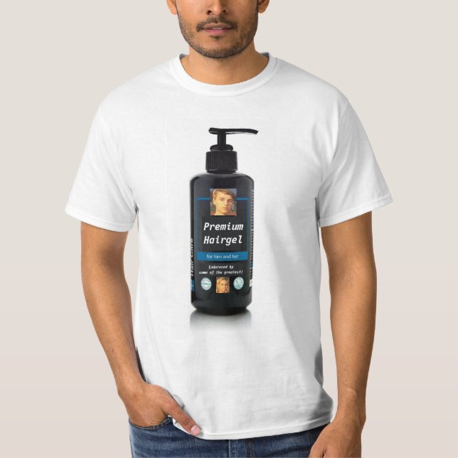 T-shirt Chemise de gel de cheveux (Devant)