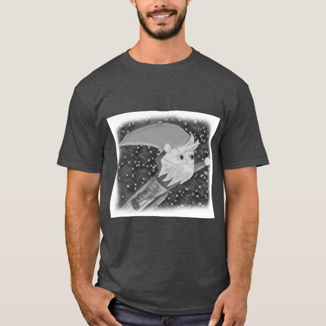 T-shirt Chemise de gnome de vol, couleurs foncées (Devant)