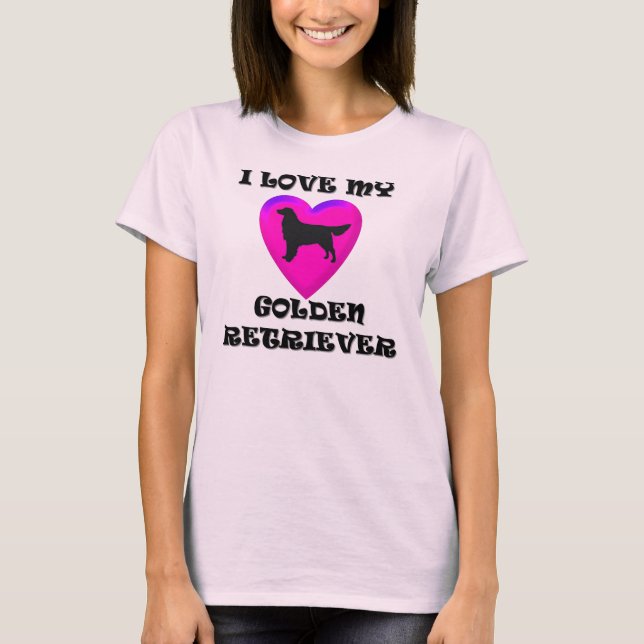 T-shirt Chemise de golden retriever (Devant)