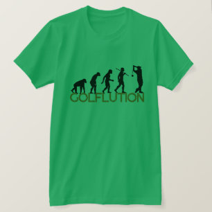 T-shirt Chemise de golf Golflution - Drôle Evolution Tee