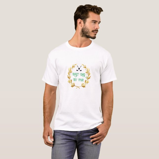 T-shirt Chemise de Golfer Best Dad (Devant entier)