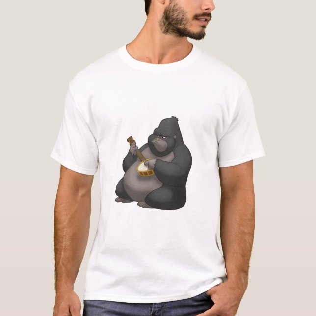T-shirt Chemise de gorille de Banjo-Strummin' (Devant)