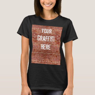 T-shirt Chemise de graffiti personnalisée par mur de