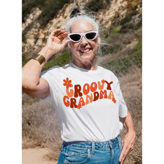 T-shirt Chemise de grand-mère rétro groovy,Grand-mère groo