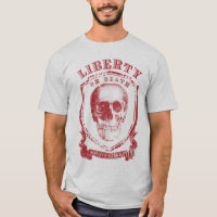 Chemise de graphique de liberté ou de mort