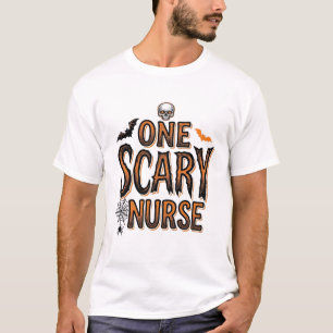 T-shirt Chemise de gravure vintage Halloween Infirmière ef