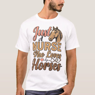 T-shirt Chemise de gravure vintage Infirmière qui aime les