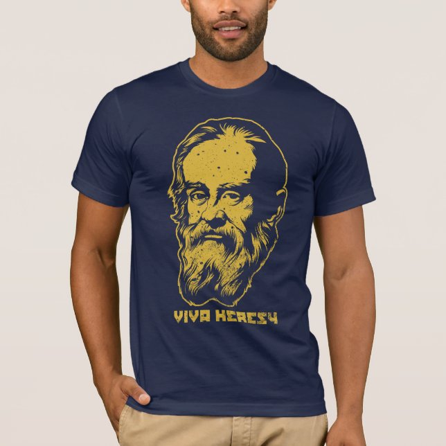 T-shirt Chemise de "hérésie de vivats" de Galilée (Devant)