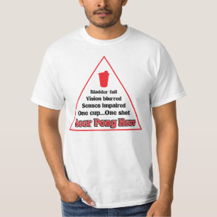 T-shirt Chemise de héros de puanteur de bière en rouge