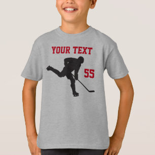 T-shirt Chemise de hockey avec canon de hockey en colère e