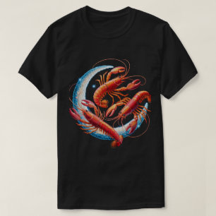 T-shirt Chemise de homard rouge ébouillanté de langoustine