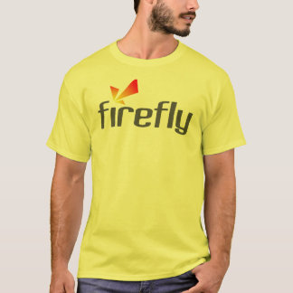T-shirt Chemise de jaune de luciole de médias de