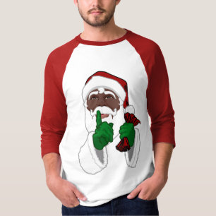 T-shirt Chemise de Jersey Black Père Noël Africaine Père N