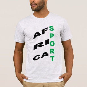 T-shirt Chemise de Jersey grise DESIGN AFRIQUE SPORT