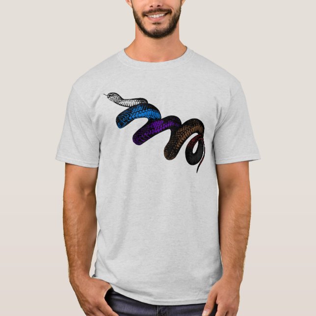 T-shirt Chemise de Jiu Jitsu de serpent de BJJ (Devant)