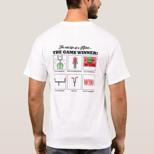 T-shirt Chemise de joueur de but de champ (Dos)