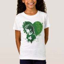 Chemise de Jour de la Saint Patrick Coeur Enfants 