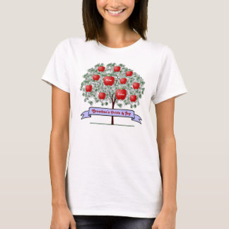 T-shirt Chemise de jour de mères - 2 noms