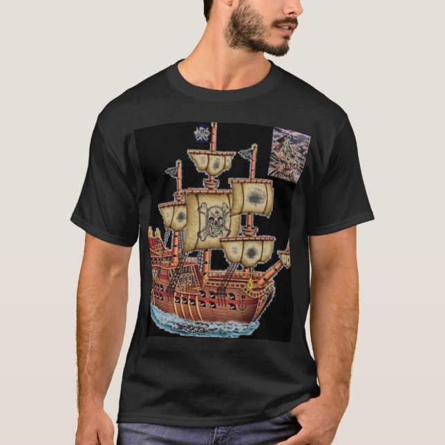 T-shirt Chemise de jour de pirate (Devant)