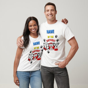 T-shirt Chemise de jumelage de famille dalmate