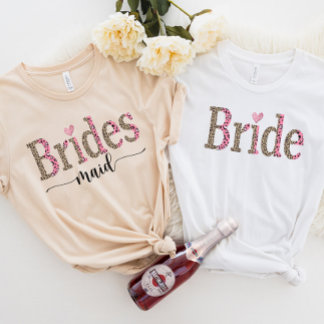 T-shirt Chemise de jumelage de la fête de la mariée, Serve