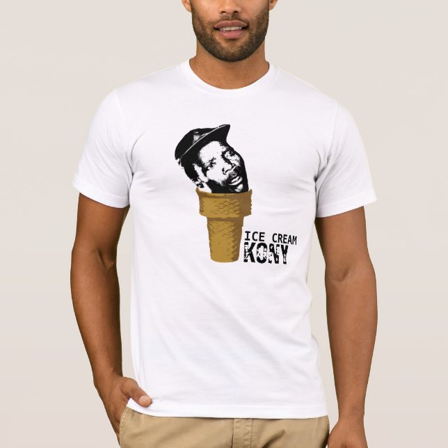 T-shirt CHEMISE de Kony de crème glacée (Devant)