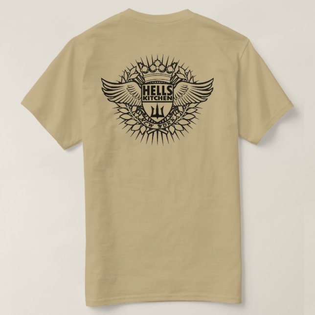 T-shirt Chemise de la cuisine NYC de l'enfer (Design dos)