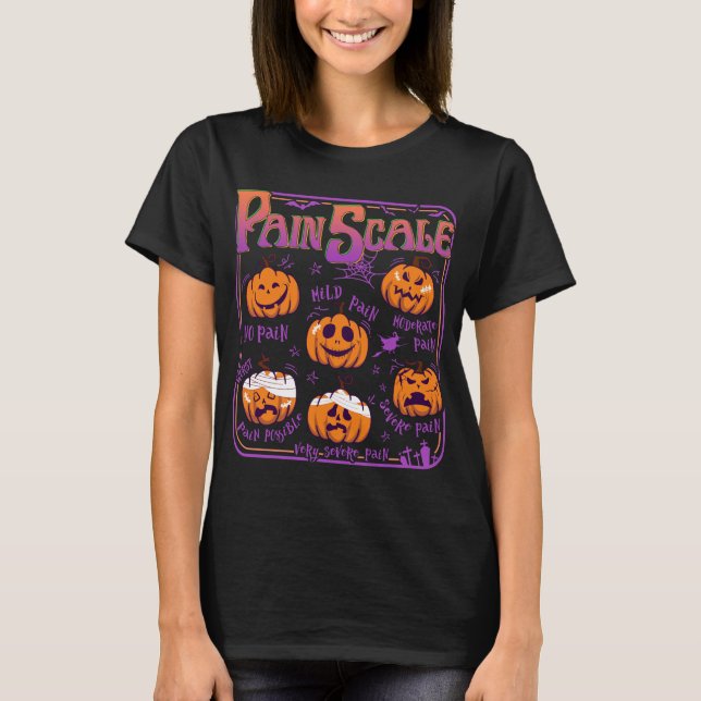 T-shirt Chemise de la douleur de l'infirmière d'Halloween (Devant)