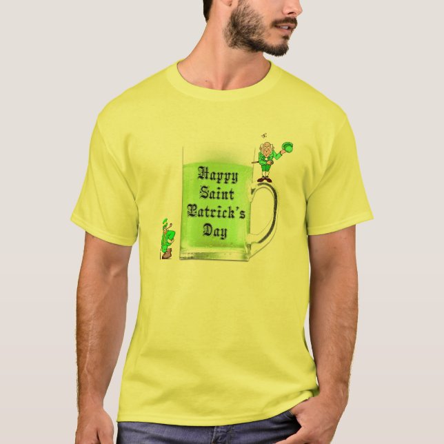 T-shirt Chemise de la Fête de la Bière Verte St. Patrick (Devant)