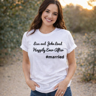 T-shirt Chemise de la fête de mariage de la femme - Juste 