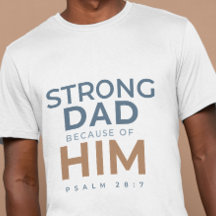 Chemise de la fête des pères chrétiens Papa fort P