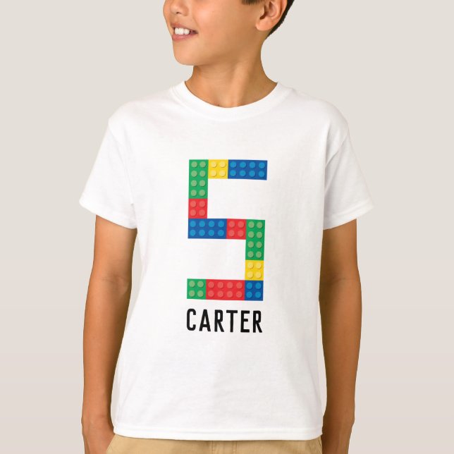 T-shirt Chemise de la Fête du Bâtiment pour 5e anniversair (Devant)