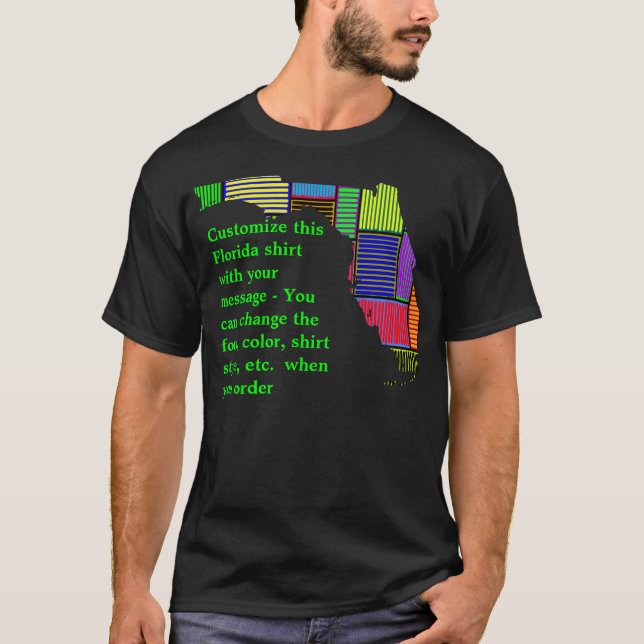 T-shirt Chemise de la Floride - coutume avec l'élection ou (Devant)