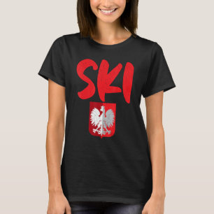 T-shirt Chemise de la journée polonaise Ski Surnoms polona