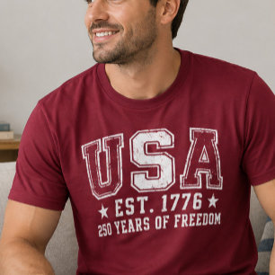 T-shirt Chemise de la liberté USA Est 1776