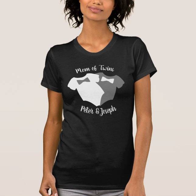 T-shirt Chemise De La Mère Des Jumeaux Boys (Devant)