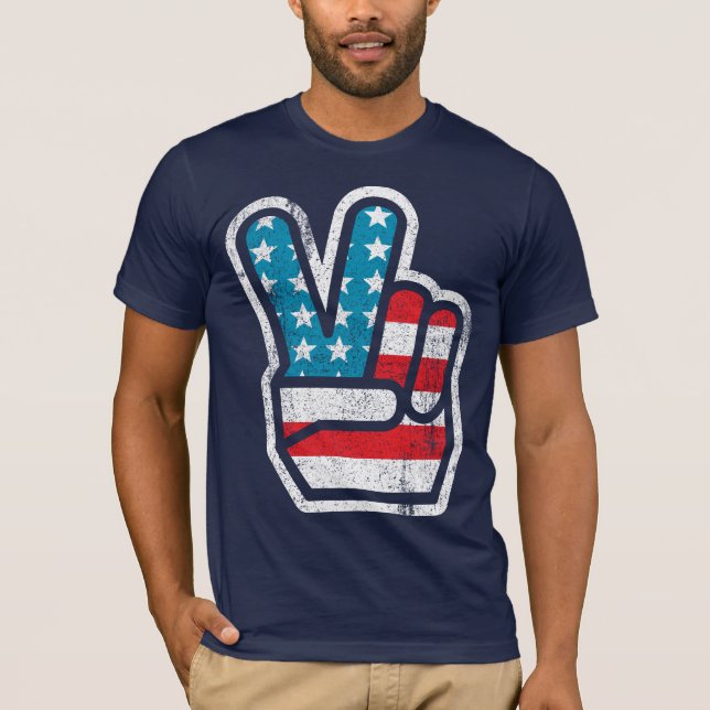 T-shirt Chemise de la paix pour l'Amérique (Devant)
