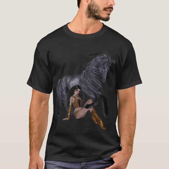 T-shirt Chemise de la princesse et des étalons amérindiens (Devant)