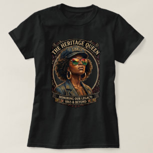 T-shirt Chemise de la Reine Juneteenth, Tee de la Fierté N