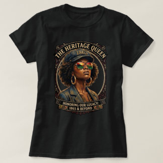 T-shirt Chemise de la Reine Juneteenth, Tee de la Fierté N