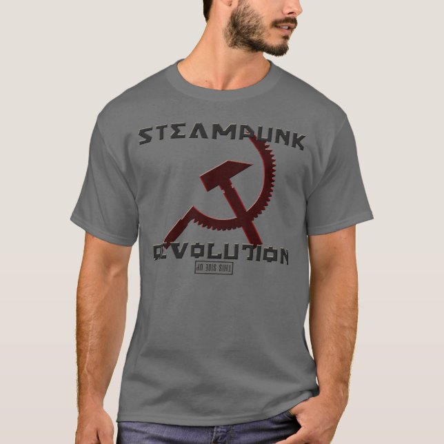 T-shirt Chemise de la révolution 2,0 de Steampunk (Devant)