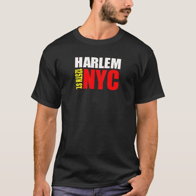 T-shirt Chemise de la rue NYC de Harlem 125th (Devant)