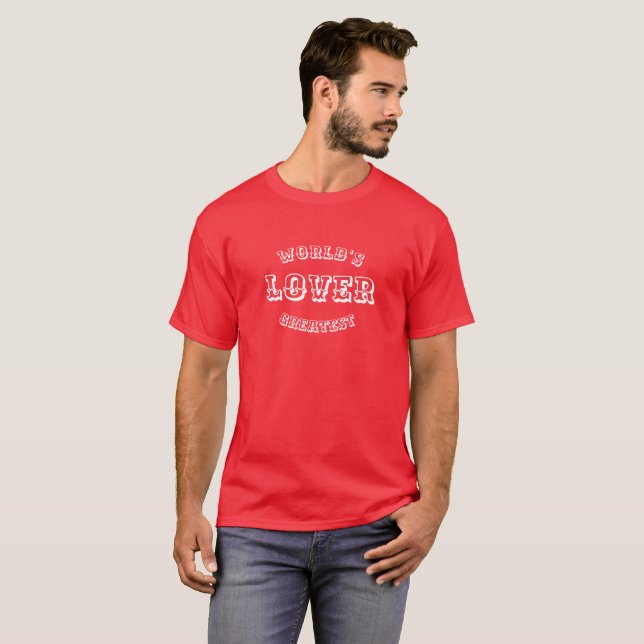 T-shirt Chemise de la Saint-Valentin la plus grande au mon (Devant entier)