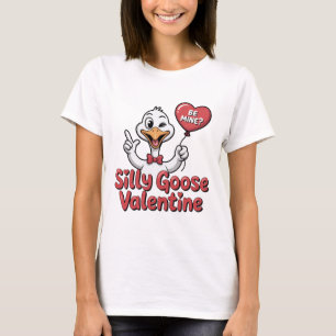 T-shirt Chemise de la Saint-Valentin Oie Ridicule - Oie qu