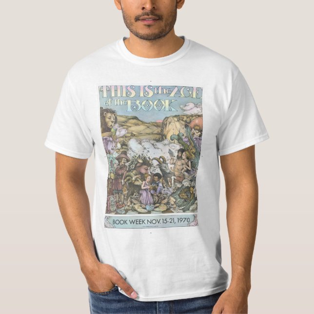 T-shirt Chemise de la semaine du livre de 1970 enfants (Devant)