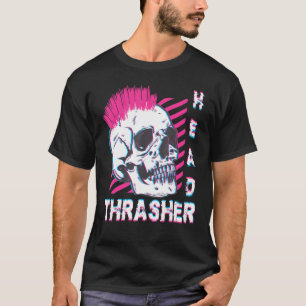T-shirt Chemise de la tête de Thrasher Crâne détendu Patin
